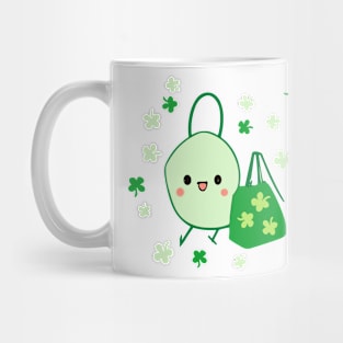 on St. Patrick’s Day bird bag Mug